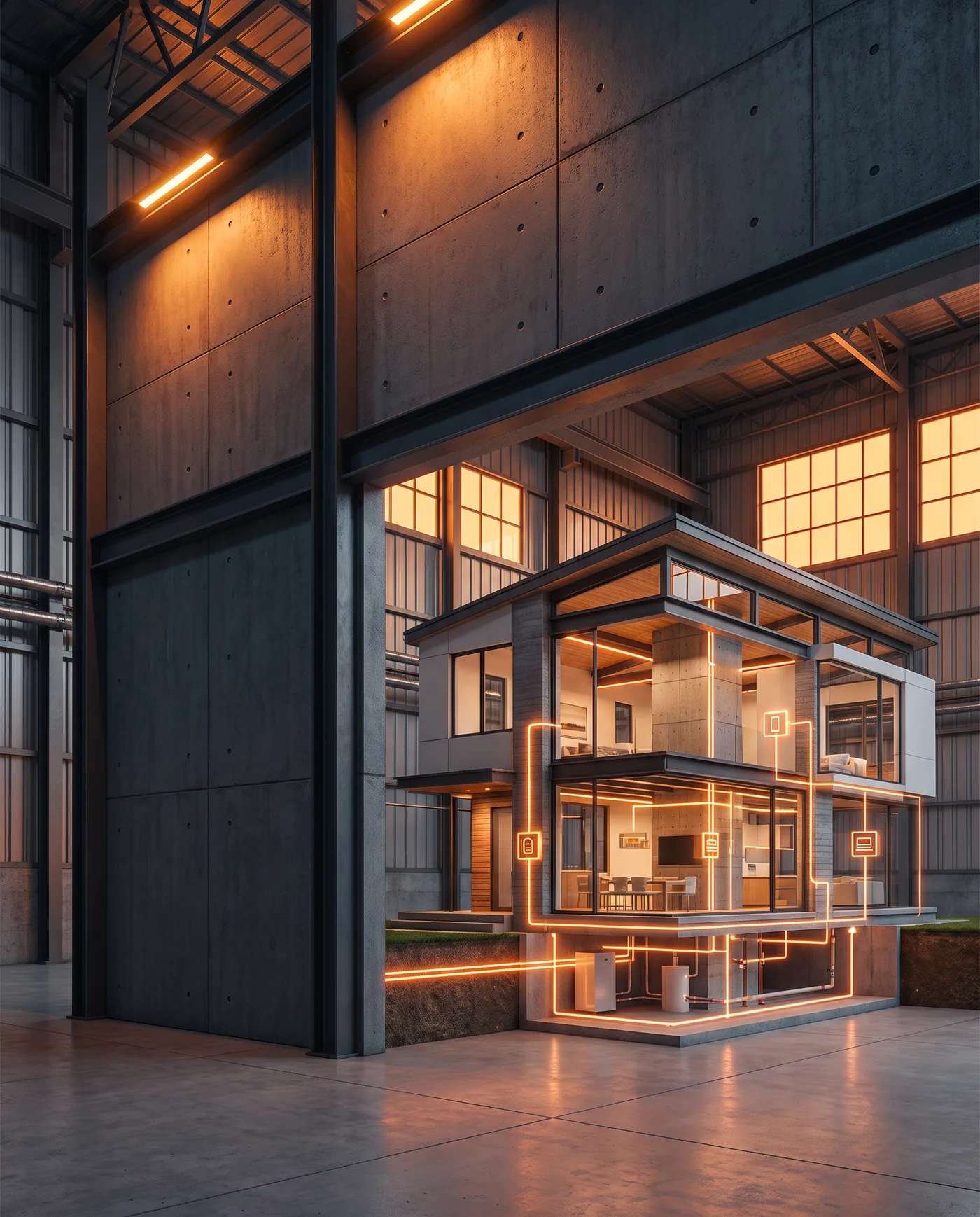 Casa Inteligente — projeto integrado de energia, água, estrutura e tecnologia